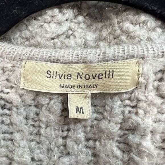 Silvia Novelli Mohair Blend Zip Up Sweater Medium - Picture 3 of 8